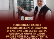 Gubernur Jawa Timur Atur Penggunaan Gadget di Sekolah, Tekankan Literasi dan Karakter