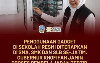 Gubernur Jawa Timur Atur Penggunaan Gadget di Sekolah, Tekankan Literasi dan Karakter