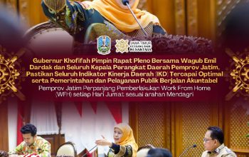 Gubernur Khofifah Tegaskan Layanan Publik Tetap Optimal Meski WFH Berlanjut