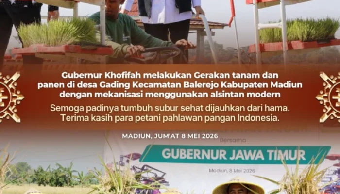 Gubernur Khofifah Dorong Percepatan Tanam untuk Perkuat Kedaulatan Pangan Nasional