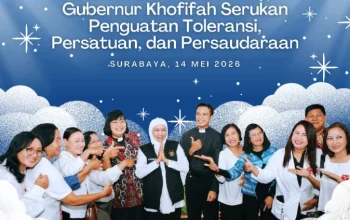 Gubernur Khofifah: Semangat Kenaikan Yesus Kristus Jadi Perekat Persaudaraan Bangsa