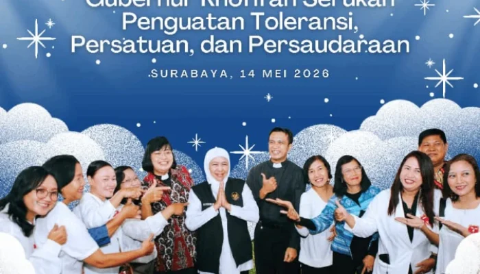 Gubernur Khofifah: Semangat Kenaikan Yesus Kristus Jadi Perekat Persaudaraan Bangsa
