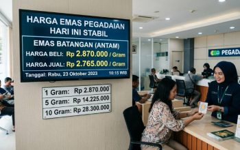 Emas Antam, UBS dan Galeri24 Kompak Stabil pada Perdagangan 25 Mei 2026