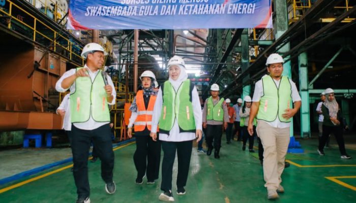 Gubernur Khofifah Tinjau PG Ngadirejo, Produktivitas Gula Jatim Cetak Rekor