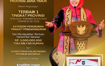 TPT Jatim Turun ke 3,55 Persen, Pemprov Raih Penghargaan Penurunan Pengangguran Terbaik