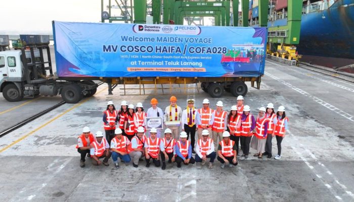 Arus Peti Kemas Internasional TTL Tumbuh 90 Persen, COSCO Resmi Buka Layanan Surabaya–Tiongkok