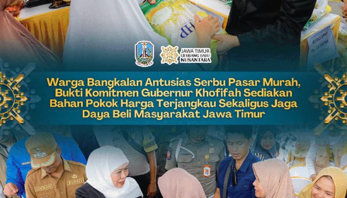 Gubernur Khofifah Indar Parawansa Pastikan Pangan Murah untuk Warga Bangkalan, UMKM Lokal Ikut Naik Kelas