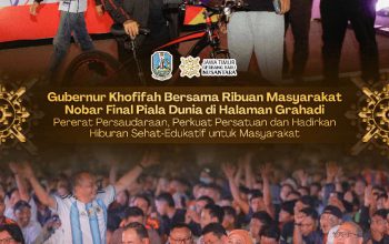 Khofifah Ajak Warga Perkuat Persatuan Lewat Nobar Final Piala Dunia 2026 di Grahadi
