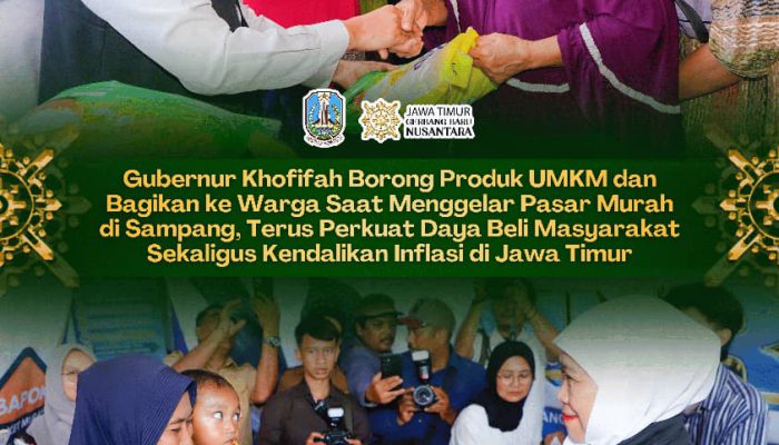 Khofifah Perkuat Daya Beli Masyarakat Lewat Pasar Murah, UMKM Lokal Ikut Terangkat