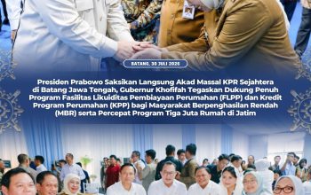 Gubernur Khofifah Dukung Penuh Program FLPP dan KPP, Jatim Siap Perluas Akses Rumah Bersubsidi bagi MBR