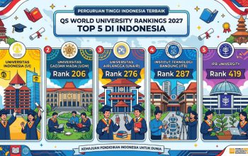 UI Pimpin Peringkat Kampus Indonesia di QS 2027, Unair dan ITS Catat Prestasi Global