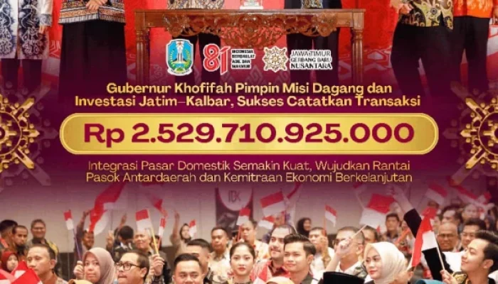 Misi Dagang Jatim-Kalbar Catat Transaksi Rp2,53 Triliun, Investasi Capai Rp885 Miliar