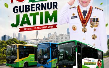 Gubernur Khofifah Hadirkan Kado HUT Ke-81 RI, Naik Trans Jatim Gratis Seharian pada 17 Agustus 2026