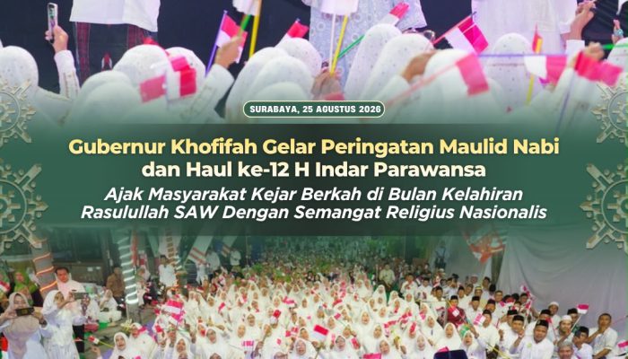 Maulid Nabi dan Haul Suami, Gubernur Khofifah Mohon Doa untuk H. Indar Parawansa