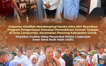 Kolaborasi Pusat, Pemprov Jatim, dan Swasta Berbuah Manis, Gubernur Khofifah Resmikan Penataan Kawasan Kumuh Terpadu Bersama AHY