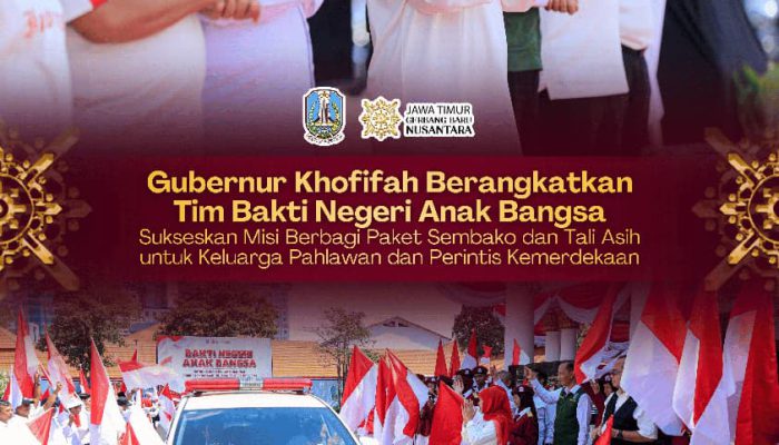 Sambut HUT Ke-81 RI, Gubernur Khofifah Kirim Tim Bakti Negeri Temui Keluarga Pahlawan dan Perintis Kemerdekaan