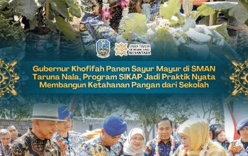 Gubernur Khofifah Apresiasi Program SIKAP SMAN Taruna Nala, Padi hingga Sayuran Dibudidayakan Taruna