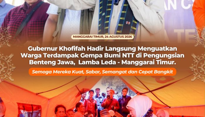 Terharu Dengar Kisah Warga, Gubernur Khofifah Pastikan Bantuan untuk Korban Gempa Manggarai Timur Berlanjut