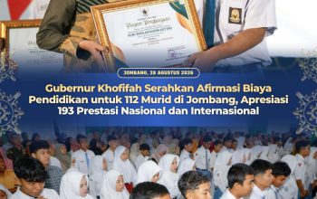 Gubernur Khofifah Pastikan Keterbatasan Ekonomi Bukan Penghalang Pendidikan Anak di Jombang