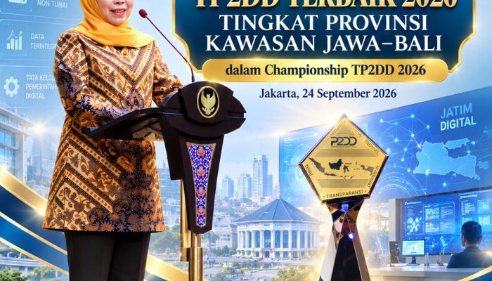 Digitalisasi Daerah Makin Kuat, TP2DD Jawa Timur Dinobatkan Terbaik Se-Jawa Bali 2026