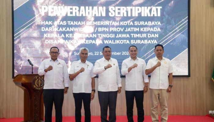 Aset Tanah Rp992,7 Miliar Berhasil Disertipikasi Pemkot Surabaya hingga September 2026
