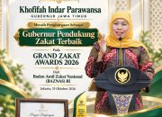 Khofifah Raih Penghargaan Gubernur Pendukung Zakat Terbaik 2026 dari BAZNAS RI