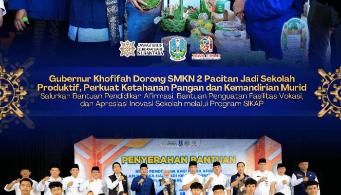 Peringati HUT ke-81 Jatim, Khofifah Perkuat Akses Pendidikan dan Keterampilan Siswa di Pacitan