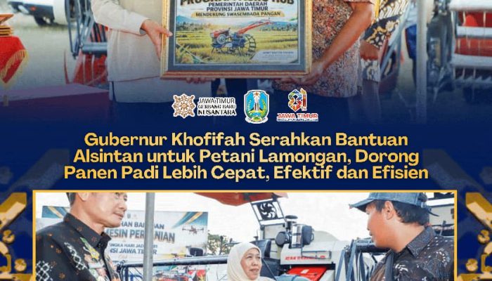 Momentum Hari Jadi ke-81 Jatim, Khofifah Perkuat Modernisasi Pertanian Lewat Bantuan Alsintan