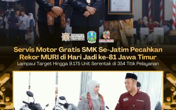 Bukan Sekadar Belajar, Siswa SMK Jatim Turun Langsung Layani Warga hingga Pecahkan Rekor MURI