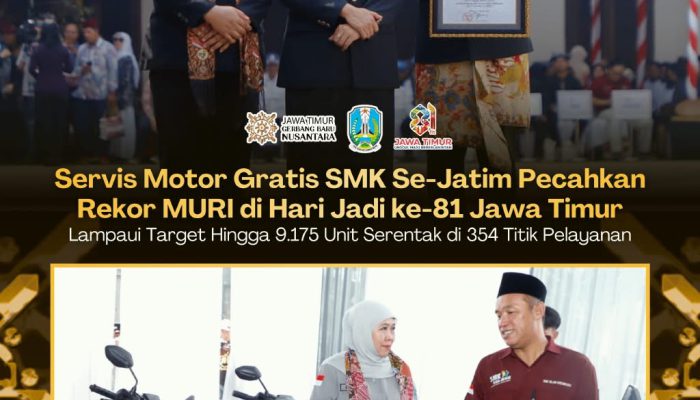 Bukan Sekadar Belajar, Siswa SMK Jatim Turun Langsung Layani Warga hingga Pecahkan Rekor MURI