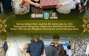 Khofifah Gelar Pasar Murah ke-161 di Magetan, Harga Beras Mulai Rp11 Ribu per Kilogram