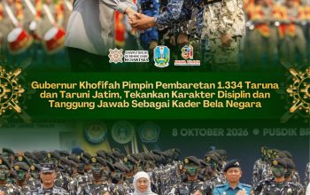 2. 334 Taruna-Taruni Jatim Resmi Sandang Baret, Khofifah: Jadilah Pemimpin Berintegritas