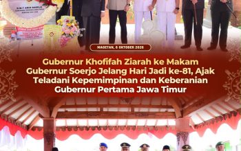 Dari Makam RMTA Soerjo, Khofifah Serukan Keberanian dan Semangat Juang di Era Kini